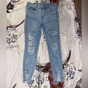 AMERICAN EAGLE HI-RISE JEGGING CROP